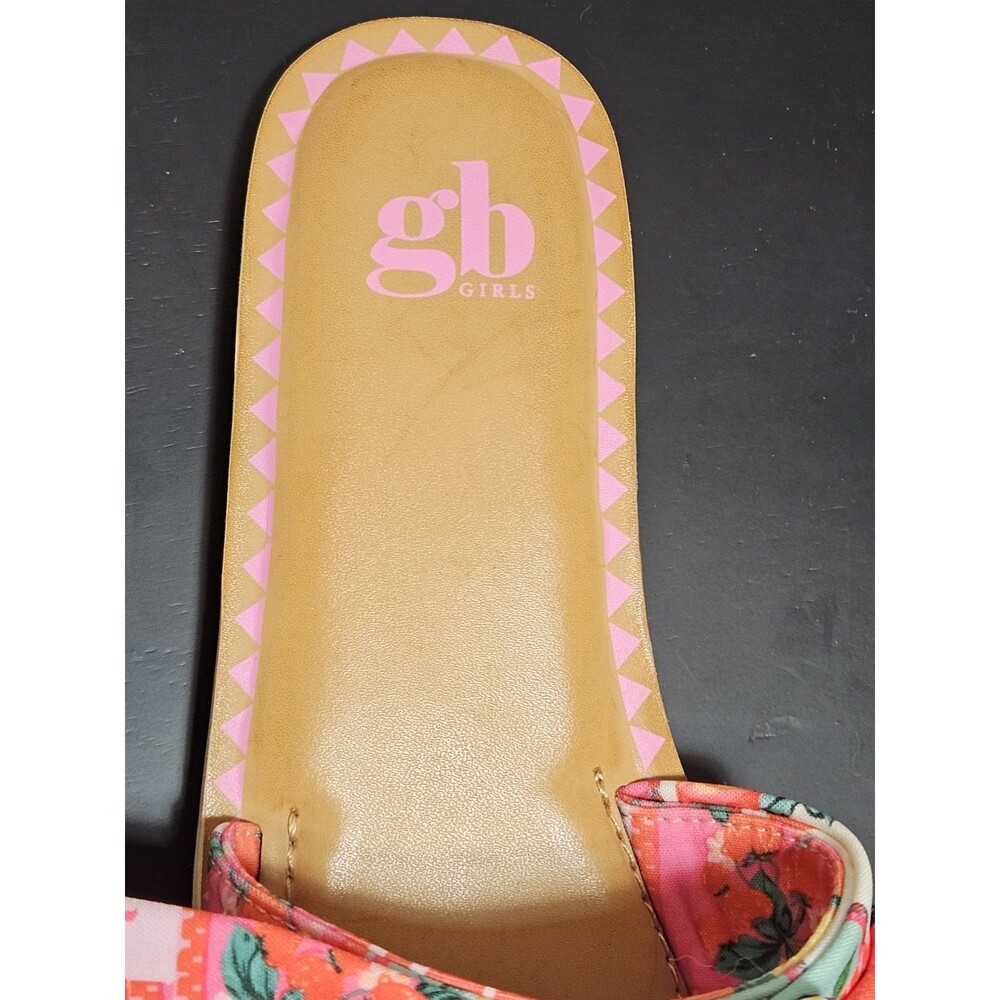 GB Girls 5M Flat Sandals NWT Mixed Fruit Boho Summer Vacation Resort Wear Buckle - Picture 6 of 15